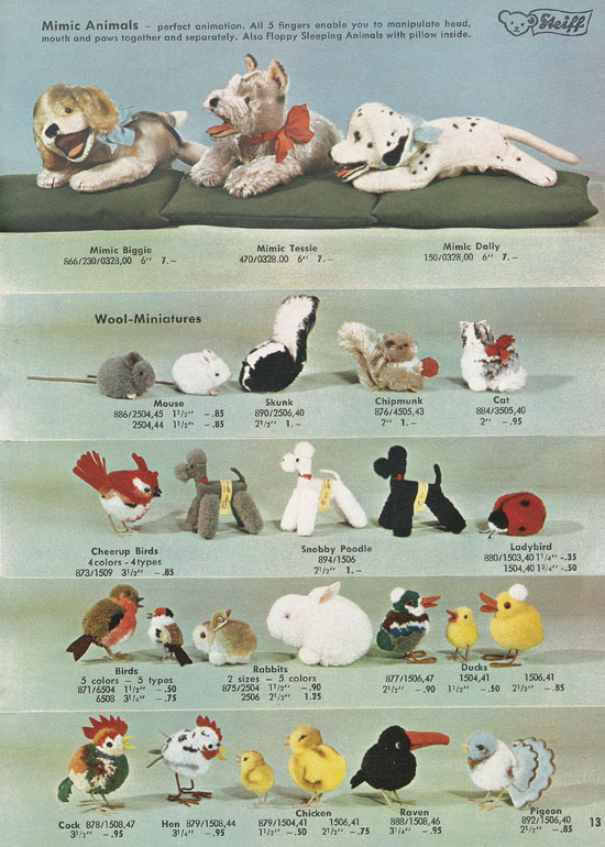 Seite 13 Margarete Steiff Katalog 1959