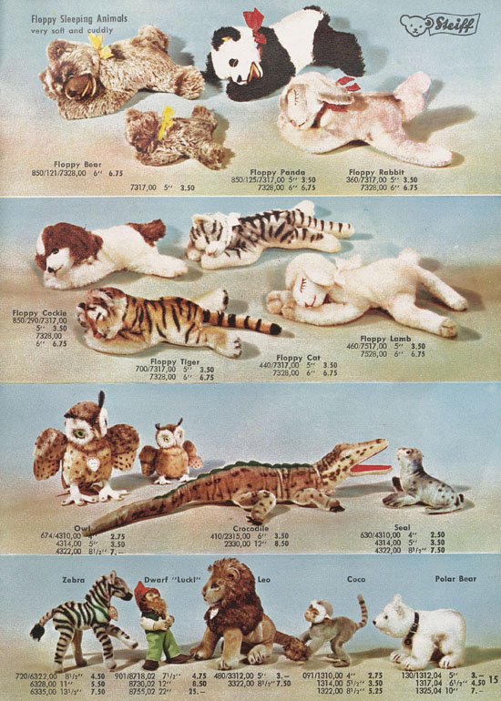 Seite 15 Margarete Steiff Katalog 1959