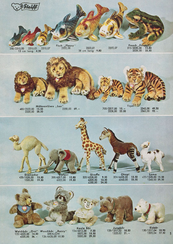Seite 5 Margarete Steiff Katalog 1961
