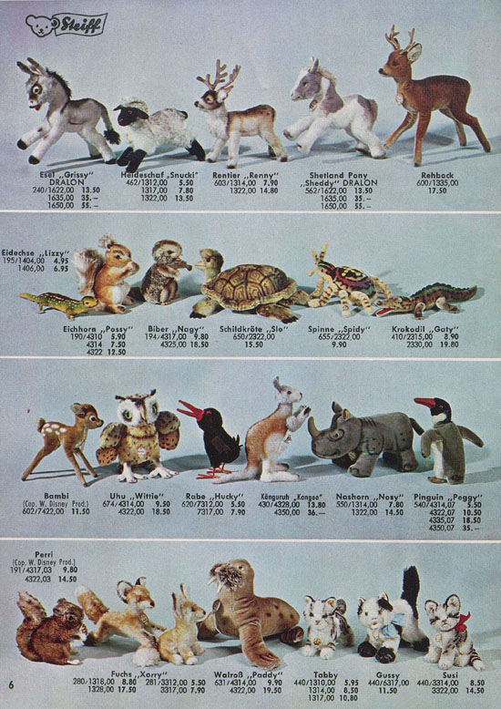 Seite 6 Margarete Steiff Katalog 1961