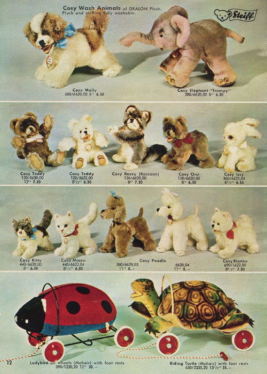 Steiff Realistic Plush Animals KUS 1962