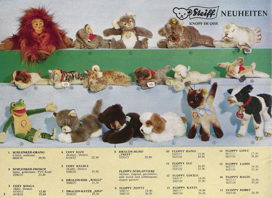 Seite 2 Margarete Steiff Katalog KAD 70 1970