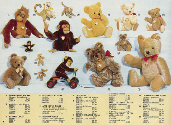 Seite 4 Margarete Steiff Katalog KAD 70 1970