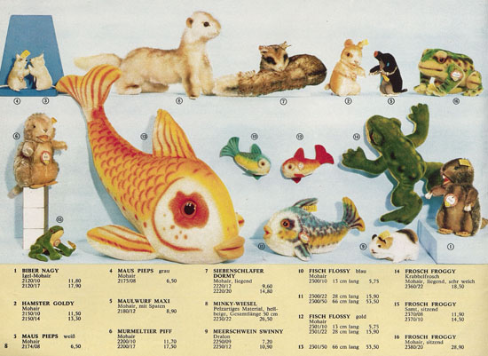 Seite 8 Margarete Steiff Katalog KAD 70 1970
