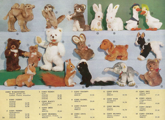 Seite 16 Margarete Steiff Katalog KAD 70 1970