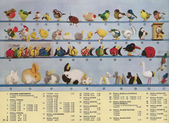 Seite 20 Margarete Steiff Katalog KAD 70 1970