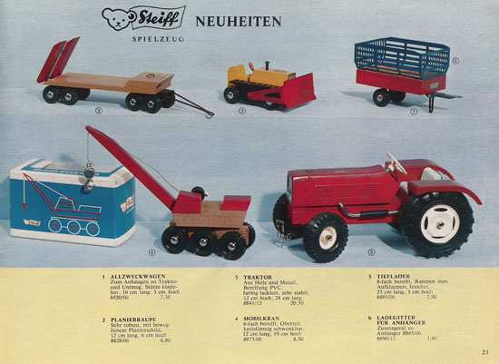Seite 23 Margarete Steiff Katalog KAD 70 1970