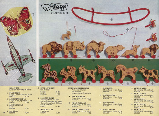 Seite 24 Margarete Steiff Katalog KAD 70 1970