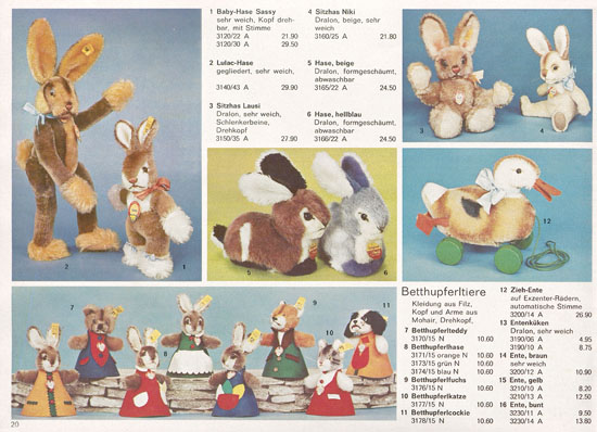 Margarete Steiff Katalog 1973