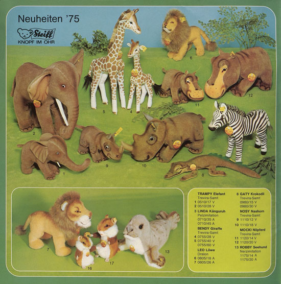 Seite 2 Margarete Steiff Katalog KD 75 1975