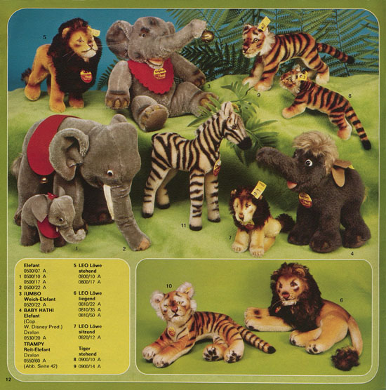 Seite 12 Margarete Steiff Katalog KD 75 1975