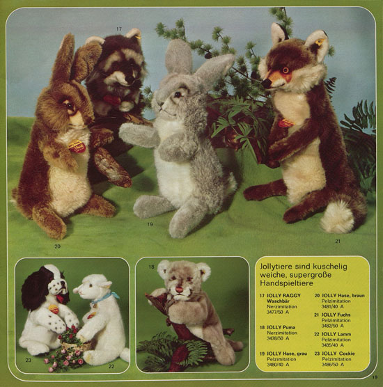 Seite 19 Margarete Steiff Katalog KD 75 1975