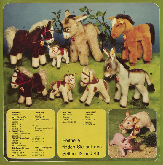 Seite 21 Margarete Steiff Katalog KD 75 1975