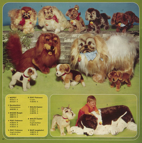 Seite 22 Margarete Steiff Katalog KD 75 1975