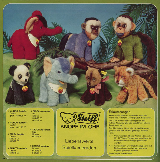 Seite 30 Margarete Steiff Katalog KD 75 1975