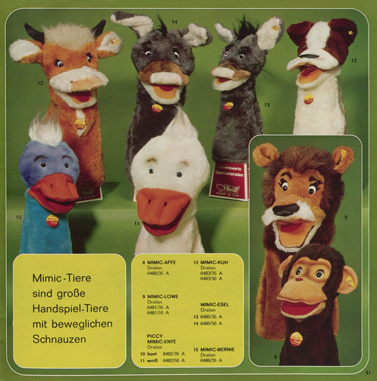 Seite 31 Margarete Steiff Katalog KD 75 1975