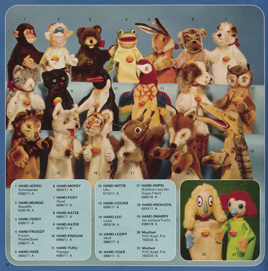 Seite 32 Margarete Steiff Katalog KD 75 1975