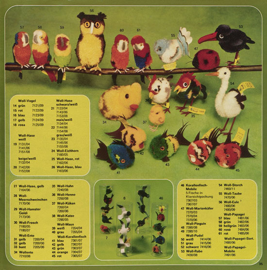 Seite 35 Margarete Steiff Katalog KD 75 1975