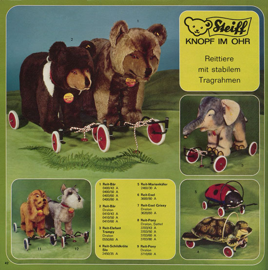Seite 42 Margarete Steiff Katalog KD 75 1975