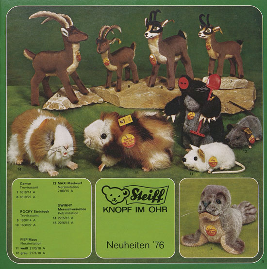 Seite 5 Margarete Steiff Katalog 1976