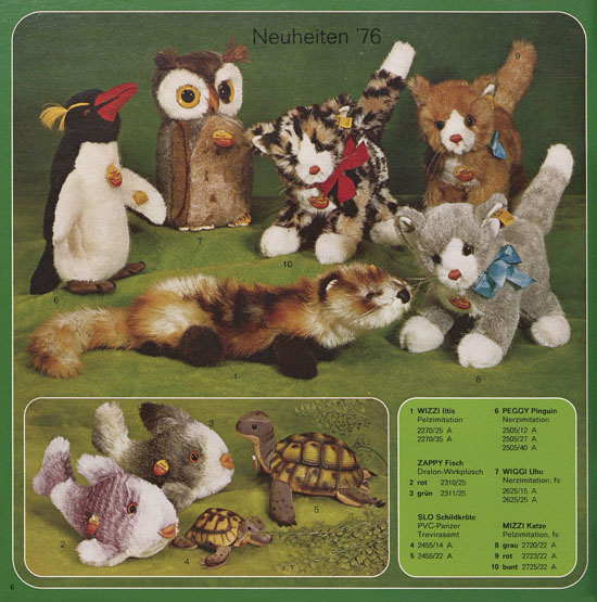 Seite 6 Margarete Steiff Katalog 1976