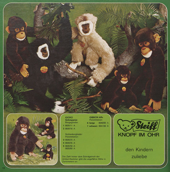 Seite 12 Margarete Steiff Katalog 1976