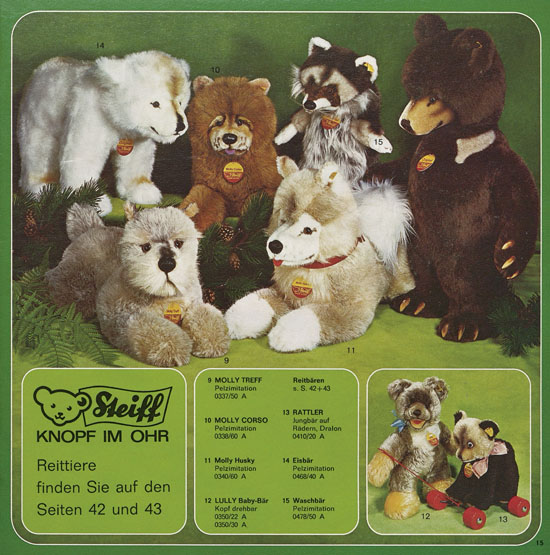 Seite 15 Margarete Steiff Katalog 1976