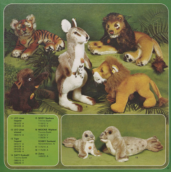 Seite 17 Margarete Steiff Katalog 1976