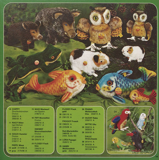 Seite 19 Margarete Steiff Katalog 1976