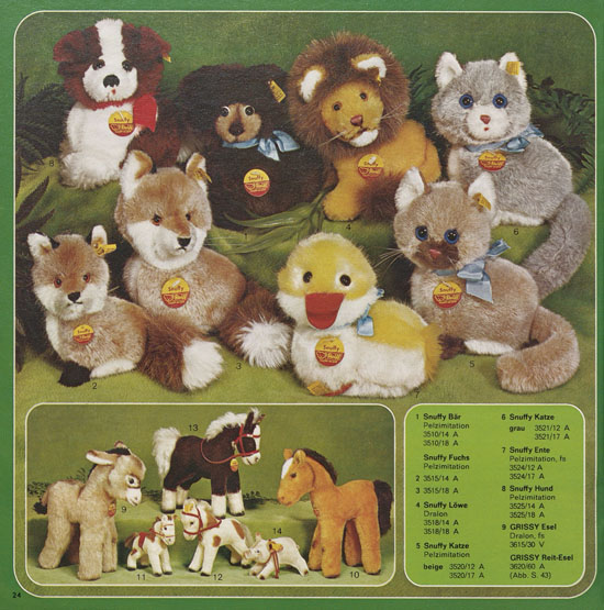 Seite 24 Margarete Steiff Katalog 1976