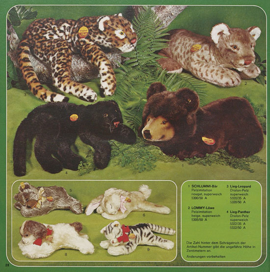 Seite 28 Margarete Steiff Katalog 1976