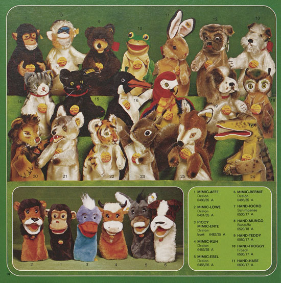 Seite 32 Margarete Steiff Katalog 1976
