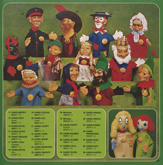 Seite 33 Margarete Steiff Katalog 1976