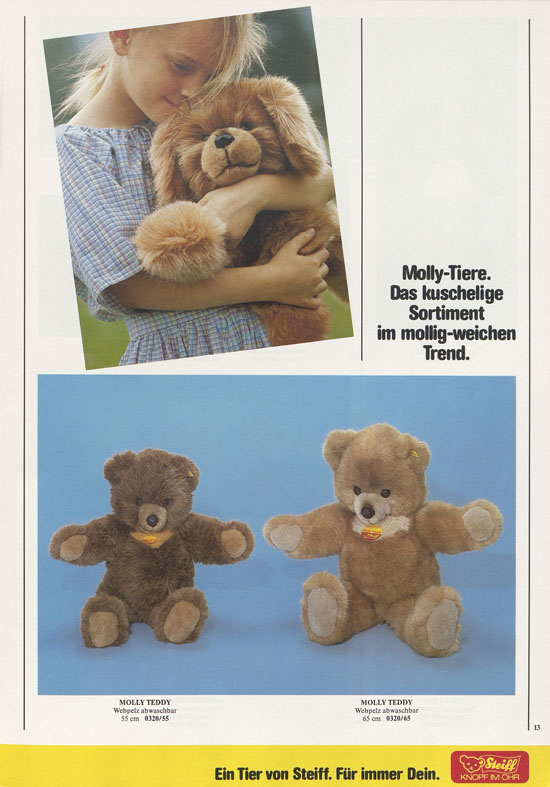 Seite 13 Margarete Steiff Verkaufsprogramm 1982