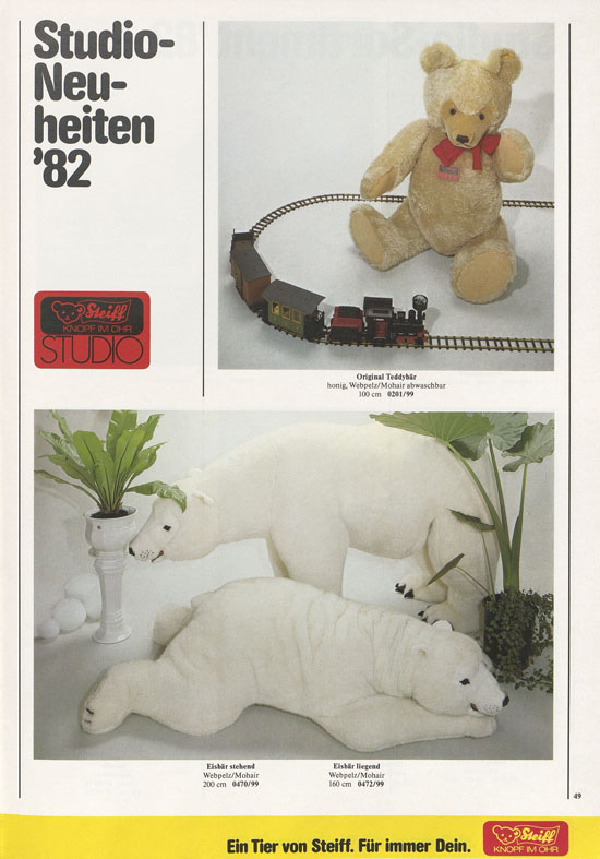Seite 49 Margarete Steiff Verkaufsprogramm 1982