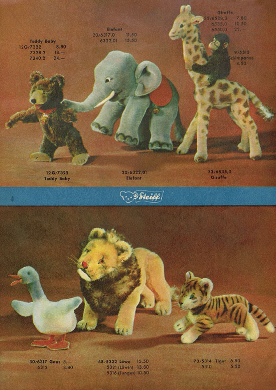 Seite 4 Margarete Steiff KAD 52 Katalog 1952