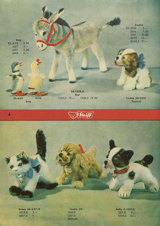 Seite 6 Margarete Steiff KAD 52 Katalog 1952