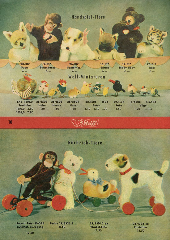 Seite 10 Margarete Steiff KAD 52 Katalog 1952
