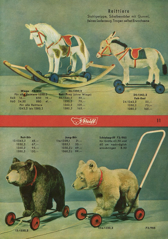 Seite 11 Margarete Steiff KAD 52 Katalog 1952