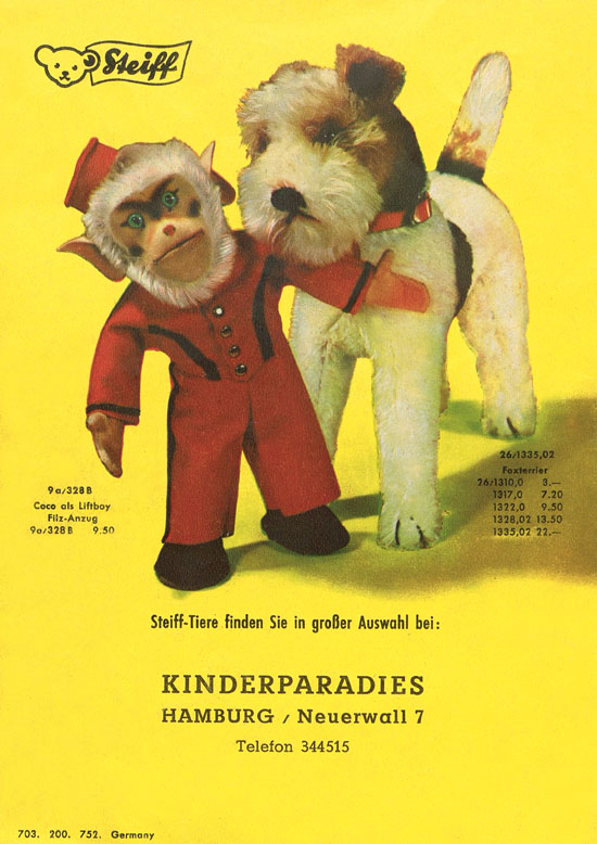 Seite 16 Margarete Steiff KAD 52 Katalog 1952