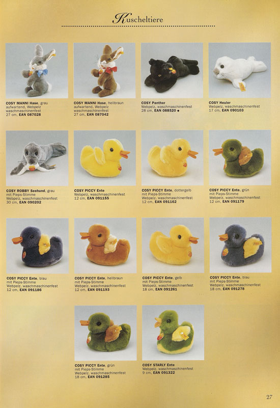 Margarete Steiff Katalog 1997