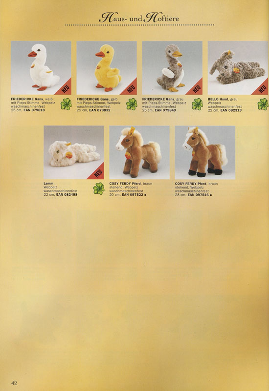 Margarete Steiff Katalog 1997