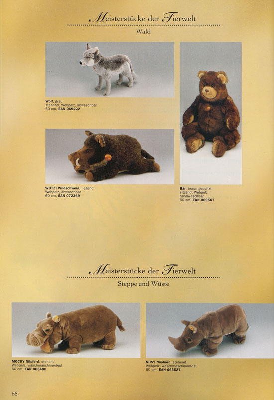 Margarete Steiff Katalog 1997