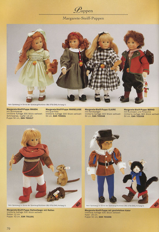 Margarete Steiff Katalog 1997