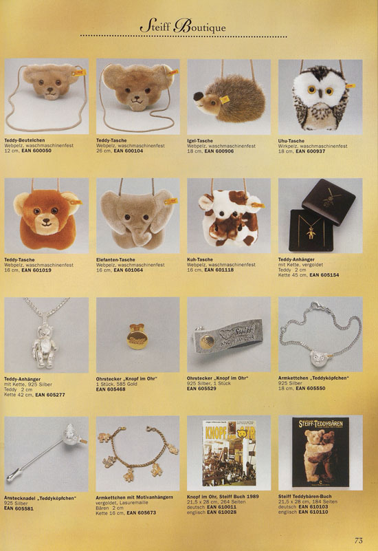 Margarete Steiff Katalog 1997