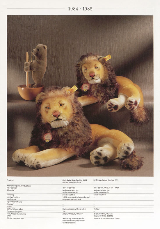 Seite 5 Margarete Steiff Original Replicas 1989