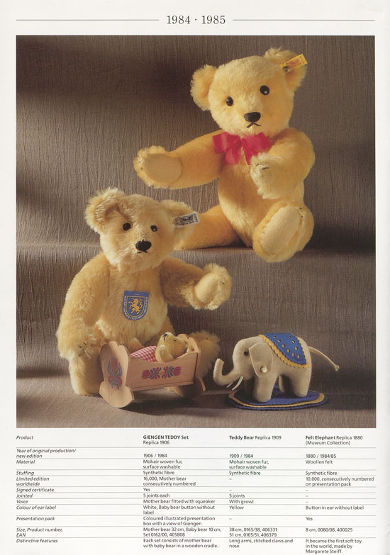 Seite 6 Margarete Steiff Original Replicas 1989