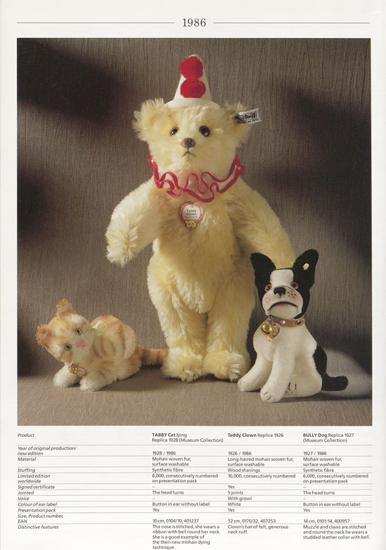 Seite 8 Margarete Steiff Original Replicas 1989