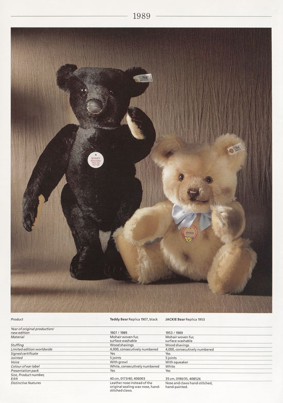 Seite 14 Margarete Steiff Original Replicas 1989