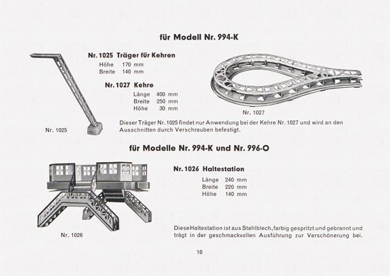 Richard Stube Schwebebahn Katalog 1957